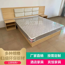 Hotel Furniture Punctuator full suite Guesthouse Bed Custom Apartment Folk Accommodation Rental room with bed frame TV cabinet Composition