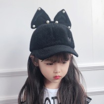 Girls Hats Autumn and winter Childrens Baseball Caps Girls bow mother and daughter parent-child hats Fashion female baby princess hats