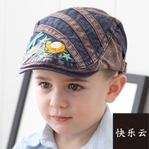 Childrens beret Boy cowboy hat Europe and the United States fashion trend Childrens forward hat Spring and autumn day male baby cap