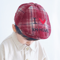 Baby hat Autumn and winter childrens beret Europe and the United States popular boy forward hat 1-2-3 years old childrens cap