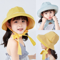 Girls big eaves sunscreen sun hat spring summer children fisherman hat girl Beach Hat sun hat baby cool hat