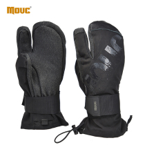 MOUC × KEVLA built-in Palm guard ski gloves three finger gloves Kevlar warm waterproof and wear-resistant