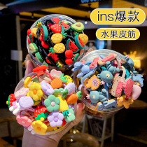 Childrens head rope baby tie hair rubber band does not hurt hair girl headgear small hair ring Korean Princess cute hair accessories