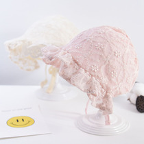 Baby hat Summer thin lace sunshade Korean baby girl princess baby newborn court hat