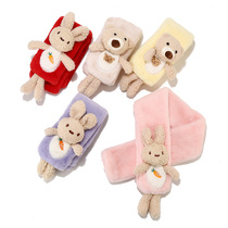 Childrens scarves autumn and winter mens and womens baby plush scarf warm baby cute super cute child windproof neck sleeve