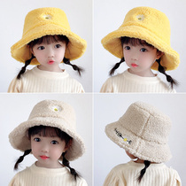 Baby hat Spring and Autumn Winter men and women children fishermans hat Korean version of Joker small Daisy infant big eaves basin hat tide