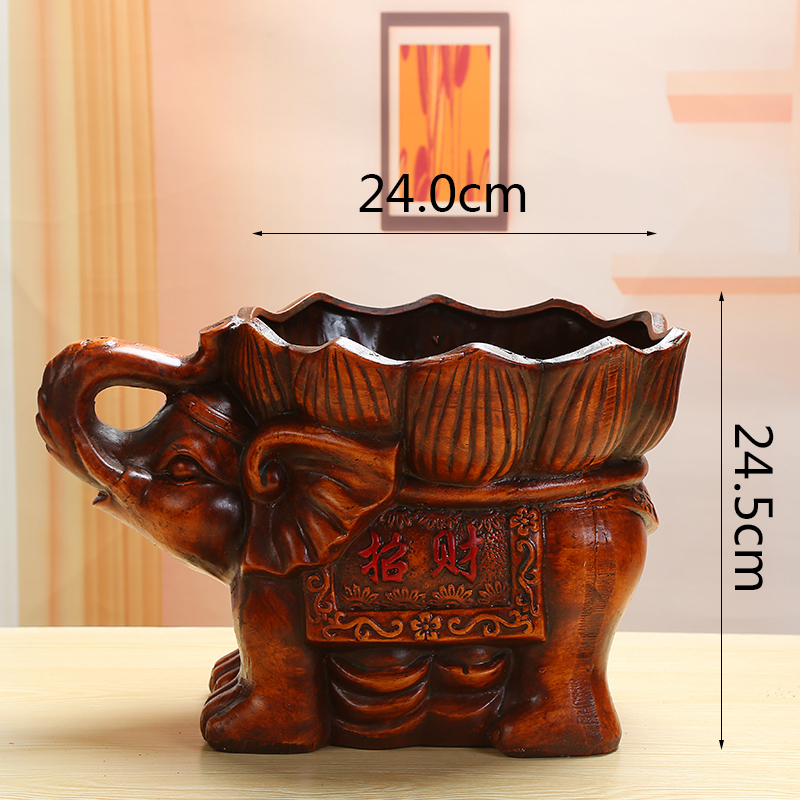 European ceramic flower pot classical oversized a thriving business get rich banyan tree flower POTS potted ganoderma lucidum bonsai pot