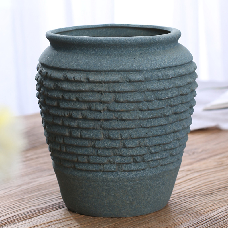 More meat plant flowerpot More than old running the banyan ceramics ceramic flower implement green asparagus orchid flower POTS dry flower vase