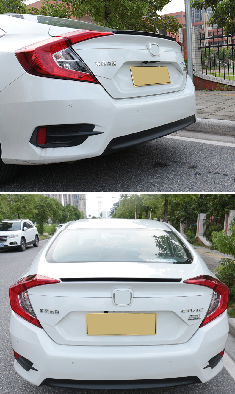 适用于本田十代思域尾翼原厂小尾翼飞机翼跑车翼思域十代改装压尾