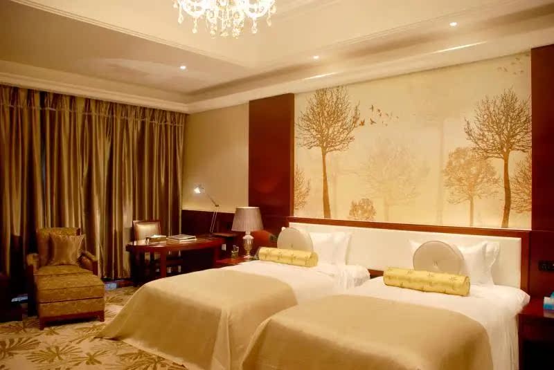 石家庄平山白鹿温泉酒店 门票 早餐【水景标间/大床 双人单次温泉