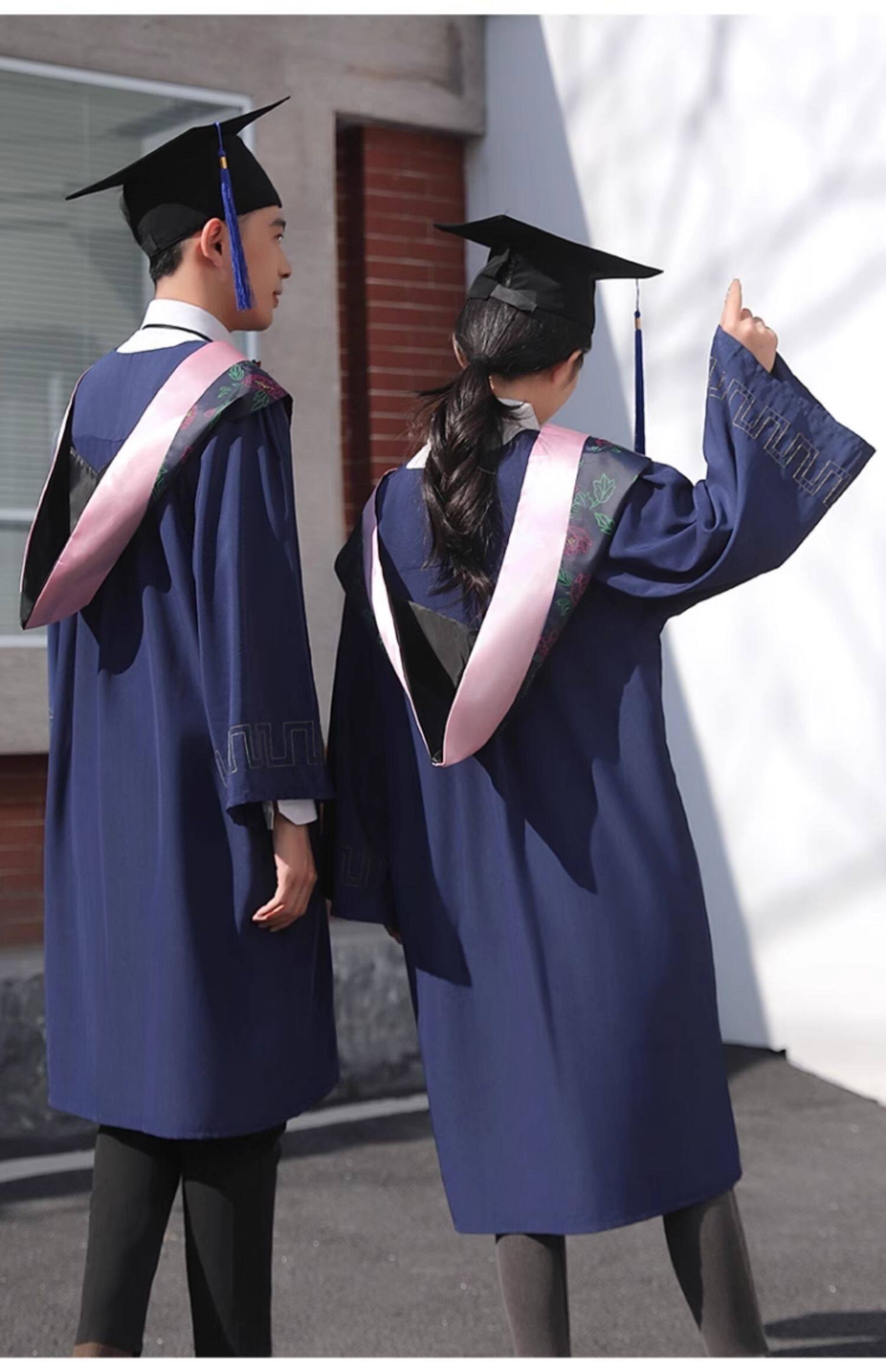 硕士毕业礼服学士学位照班服文理科博士学院大学生研究生垂布衣服