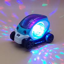 Childrens electric toy car universal wheel light music boys and girls 1-2-3 years old baby cartoon toy car