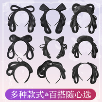 Spring and autumn wig one-piece haircut wig armist armchair Gooey Cat Ears Cushion Hair Bag Sloth 100 hitch a hanfu bag