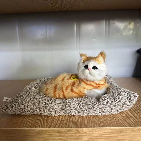 비명 고양이 시뮬레이션 인형 어린이 플러시 장난감 애완 동물 모델 귀여운 작은 장식품 생일 선물 새해 비명 고양이 시뮬레이션 인형 어린이 플러시 장난감 애완 동물 모델 귀여운 작은 장식품 생일 선물 새해