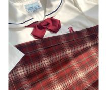Kasugabe (Spring Banquet) spot drop original red plaid skirt jk uniform orthodox girl pleated