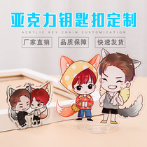 womens acrylic cartoon cute couple woven keychain diy car keychain custom photo lanyard