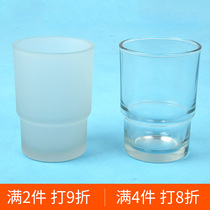 Toothbrushing cup washcup cup holder mouthwatering cup lovers toothbrush cup transparent frosted glass cups Home creative tooth cylinders