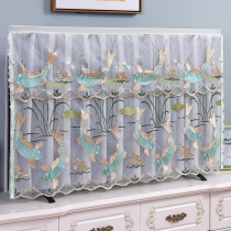 Man Benben LCD TV Dust cover new TV set lace embroidered 55 inch 65 inch universal TV cover set cloth