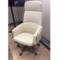 Boss chair First layer cowhide office lift chair Simple computer chair Gaming chair Study chair Leisure swivel chair 6037