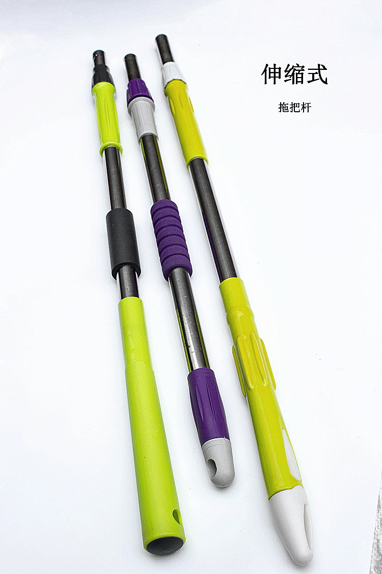 旋转拖把杆免手洗拖布杆平板配件伸缩替换海绵胶棉加粗加厚墩布杆