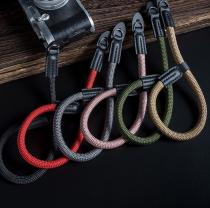 Applicable Fuji camera wrist strap Canon Sony Panasonic Nikon Pentax hand rope Micro camera hand rope SLR wrist strap Round hole non-slip hand strap Retro camera rope