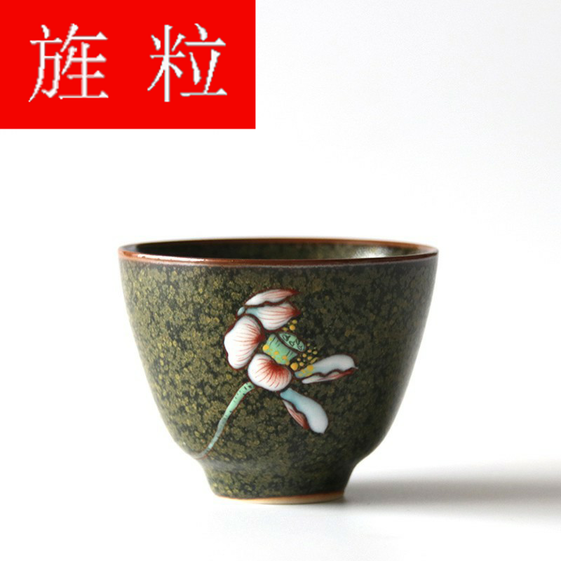 Continuous grain of dust glaze ceramic cups built light porcelain flower sample tea cup cup tea bowl, cup from the master