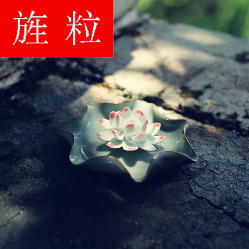 Continuous grain of familiar lotus furnishing articles boutique tea tea to keep checking ceramic tea play zen lotus tea pet tea sets