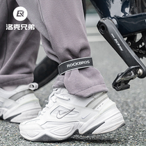 Rock Brothers bicycle gaiters road mountain bike night riding gaiters straps night running safety outdoor men and women