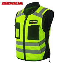 BENKIA motorcycle reflective vest motorcycle vest men and women night riding clothing safety reflective clothing anti-fall four seasons