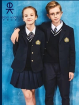 Eaton Guild school uniforms Inn College suit hidden cyan long pants long sleeve vest short skirt Ssuit 15Z101