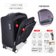 Canvas trolley case universal wheel 18 inch boarding case men and women business travel suitcase small captain password waterproof luggage Canvas trolley case universal wheel 18 inch boarding case men and women business travel suitcase small captain password waterproof luggage