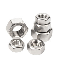 304 Stainless steel nut Hexagonal nut Daquan screw cap M1M2M3M4M5M6M8M10M12M14M16M18