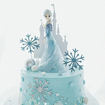 Cake flag flag large size ice and snow princess dress flag flag wedding birthday party dessert table decoration spot