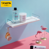 Nordic bathroom rack punch-free shower shower room Stainless steel bathroom wall-mounted multi-function tripod