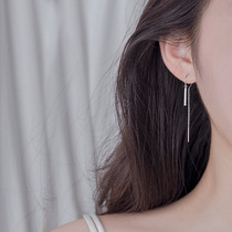 Pure Silver Gold Secretary Why The Same Kind Of Earrings South Korea Lukewarm Bestie Bestie Longs Earline Stream Suelpin