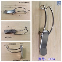 Look out 115A 115A stainless steel case buckle padlock iron lock button iron duckbill buckle box taped spring buckle bee box buckle