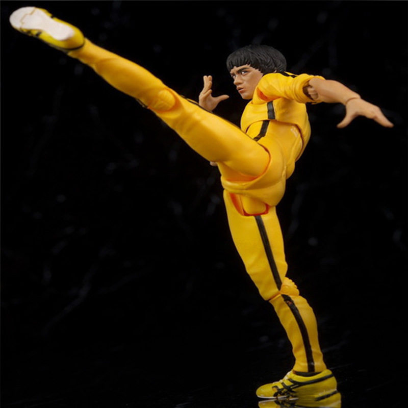 手办现货猛龙过江brucelee黄衣版李小龙模型可动摆件建构