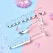Novice Metal Anal Plug Rod Anchor Size Going Out to Pull Beads Crystal Eldest Daughter Backyard Invisible Silicone