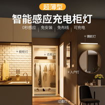 Sprinkle Cabinet Line Light LED Cabinet Light With Rechargeable Wise Body Induction Kitchen Wardrobe Wine Cabinet Light Bar Wireless Self