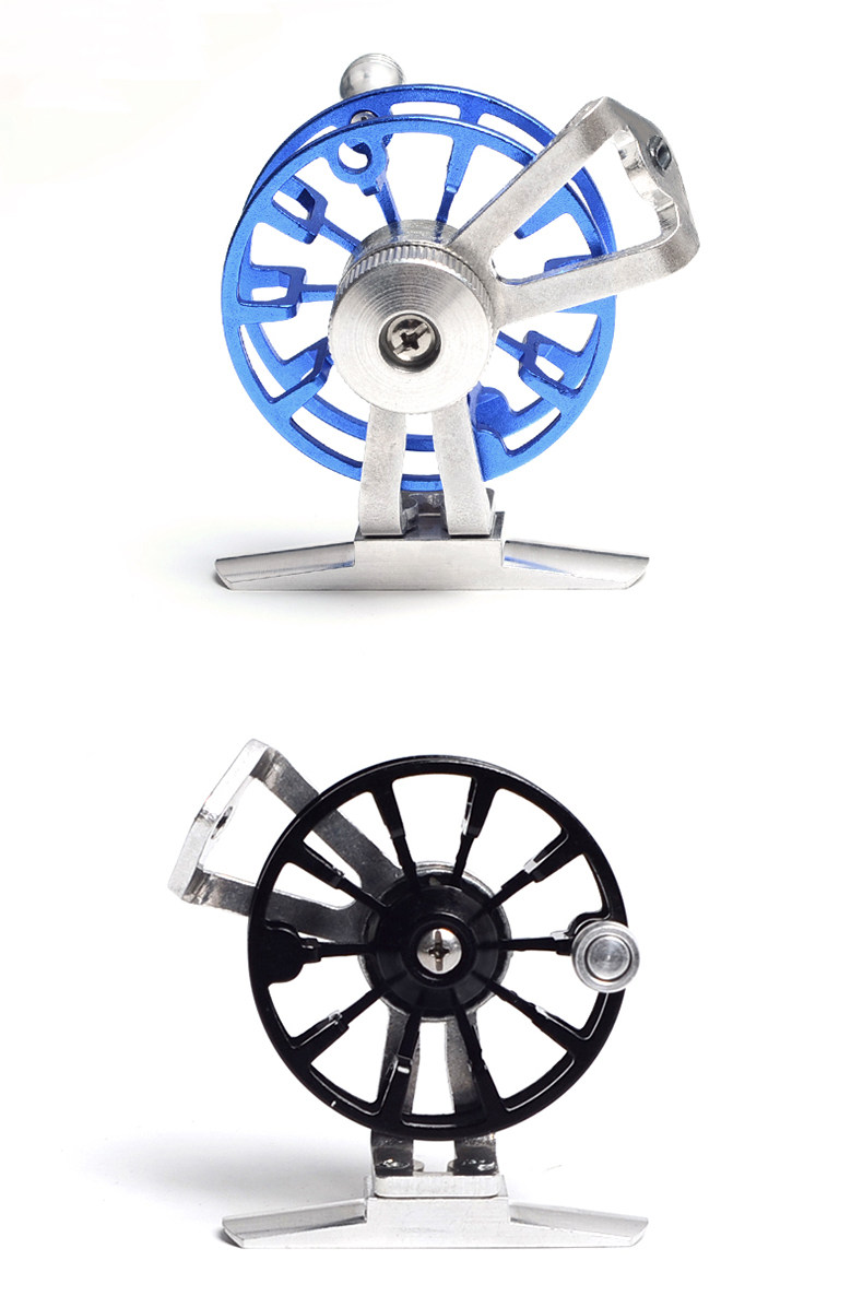 鱼线轮全金属前打轮带泄力矶竿冰钓渔轮纺车轮筏钓轮冬钓飞钓轮