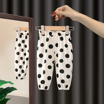 Girls' anti-mosquito pants New female baby trousers in summer 2022