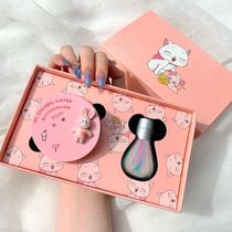 Perfect Diary Shame Therin Dispersion Powder MAKEUP POWDER TRIGULL JOINT SMALL GOLD COVER HONEY PINK WOMAN LASTING WATERPROOF CONTROL OIL