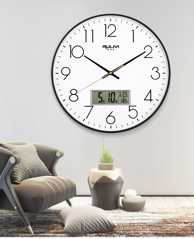 瑞莱伊挂钟客厅钟表简约北欧时尚家用时钟挂表现代创意个性石英钟