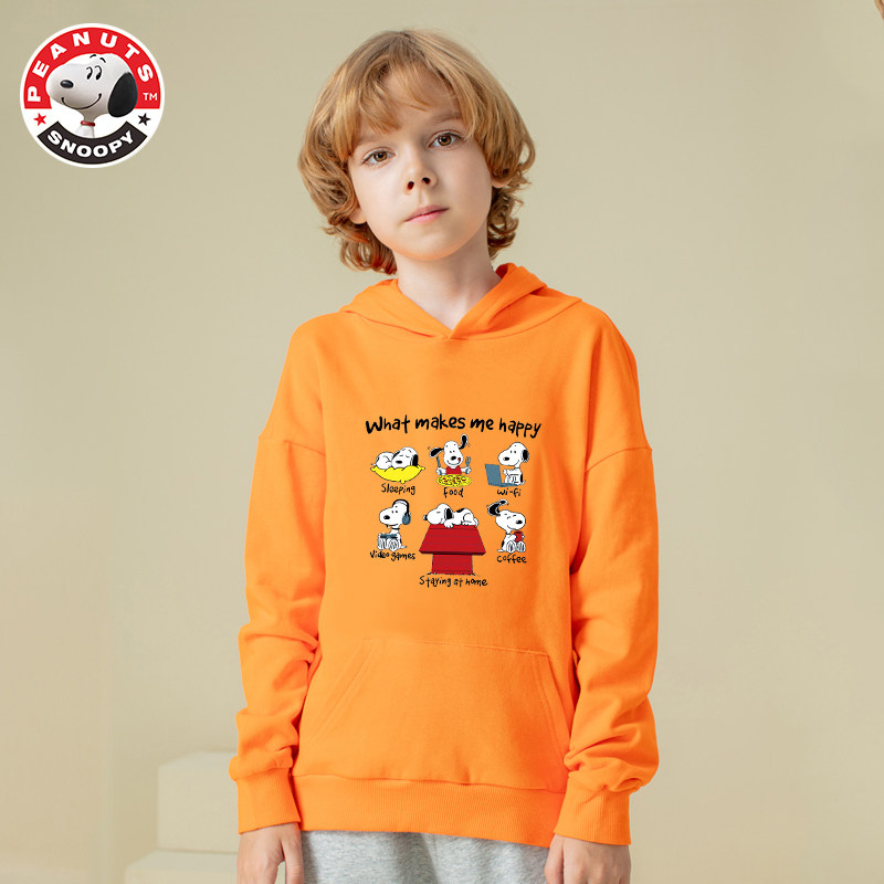 snoopy 史努比 20年秋季款 儿童长袖连帽卫衣 天猫优惠券折后￥29.9包邮（￥59.9-30）110~170码多色可选
