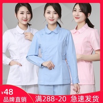 Nurse uniform Women summer short sleeve split set long sleeve round neck short dental dental care worker two-piece work clothes