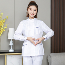 Nurse Serving Long Sleeve Woman Winter Style Split Suit Upright Collar Short of Nursing Dental Oral Beauty Two sets of workwear