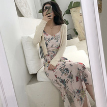 Holiday skirt Korean super fairy suit Seaside photo dress Beach skirt womens dress Thailand Sanya travel clothes