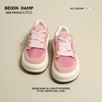 Small Zhuang Original Shoes 2022 New Spring Female Shoes Tide Shoes Leather Thick Solid Fall Pink Sleeper Shoes