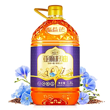 【福益德】亚麻籽油+调和油礼盒装1.8L*2[30元优惠券]-寻折猪