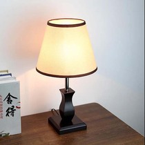 Simple modern solid wood table lamp bedroom bedside lamp living room dimmable led warm feeding creative night light